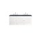 James Martin Vanities Athens 60in Double Vanity, Glossy White w/ 3 CM Charcoal Soapstone Quartz Top E645-V60D-GW-3CSP - alternate 4
